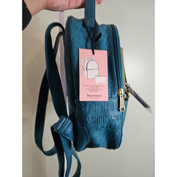 Juicy Couture Deep Lake Blue Backpack‎ With Pullout Pouch